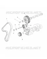 ENGINE, TIMING PULLEY, TIMING BELT, JOCKEY PULLEY