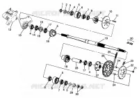 MIDDLE DRIVE ASSEMBLY 6X6 400L W968740 AND 6X6 400L NORWEGIAN N968740 (4935963596C003)