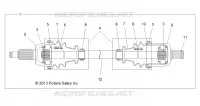 DRIVE TRAIN, FRONT DRIVE SHAFT