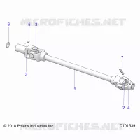 DRIVE TRAIN, FRONT PROP SHAFT