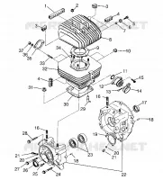 CRANKCASE AND CYLINDER TRAIL BOSS W958527 (4930323032C008)