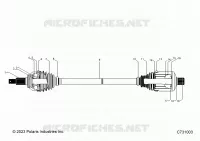 DRIVE TRAIN, REAR HALF SHAFT