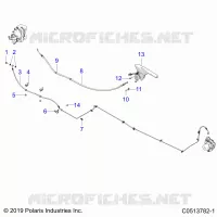 REAR BRAKE BRAKE LINE AND PARK BRAKE