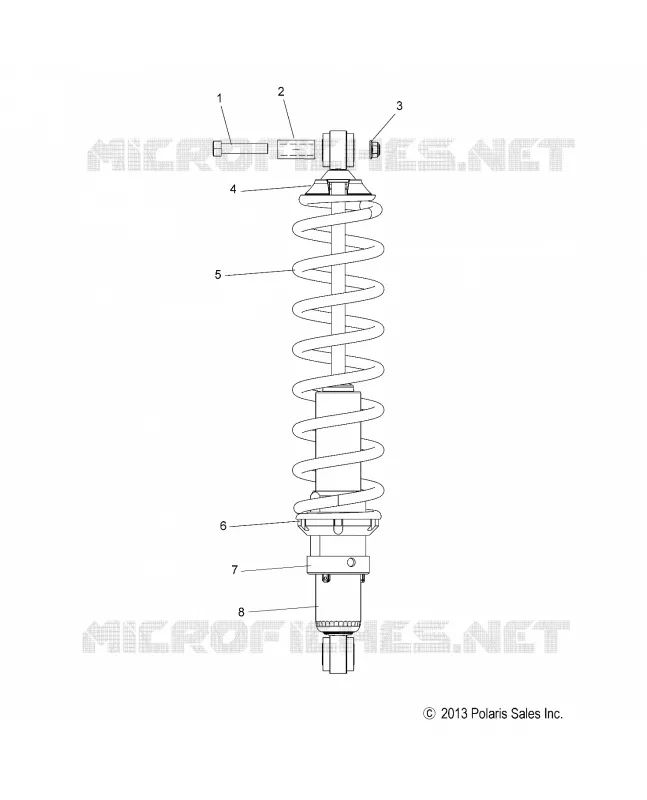 SUSPENSION, SHOCK, REAR TRACK (7043994)