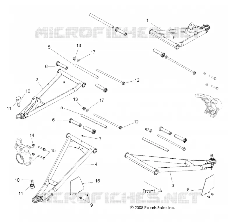 FRONT SUSPENSION CONTROL ARMS