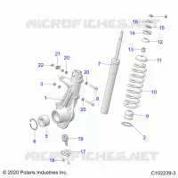 SUSPENSION, FRONT STRUT 