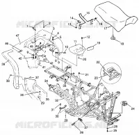 REAR CAB   SEAT SPORTSMAN 500 W969244 AND SWEDISH SPORTSMAN 500 S969244 (4936093609A006)