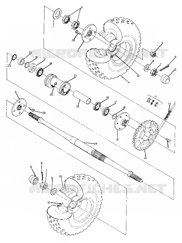 REAR WHEEL DRIVE ASSEMBLY (4917741774021A)