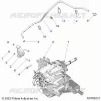 DRIVE TRAIN, MAIN GEARCASE MOUNTING
