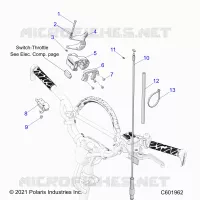 ENGINE, THROTTLE CONTROL ASM.