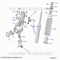 SUSPENSION, FRONT STRUT 