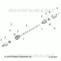 DRIVE TRAIN, DRIVE SHAFT, FRONT