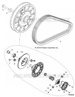 DRIVE TRAIN, SECONDARY CLUTCH