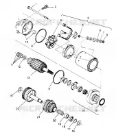 STARTING MOTOR SL 650 STD B954358 (4932923292C005)