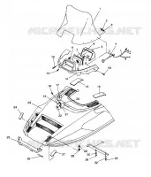 HOOD ASSEMBLY LITE/0933433,STARLITE/0933427 AND  LITE DELUXE/0933431 (4922972297005A)