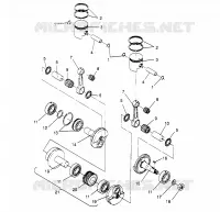 PISTON   CRANKSHAFT SUPER SPORT 0960743 (4932183218C006)