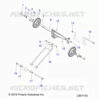 SUSPENSION, REAR TORQUE ARM