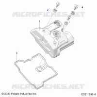ENGINE, VALVE COVER