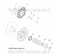 DRIVE TRAIN, SECONDARY CLUTCH