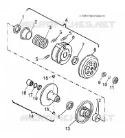 DRIVE TRAIN, SECONDARY CLUTCH