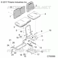SEAT ASM. AND SLIDER
