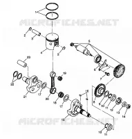 PISTON   CRANKSHAFT XPLORER 400L W98CC38C (4945414541C012)