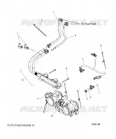 FUEL SYSTEM, RAIL, LINES AND THROTTLE BODY