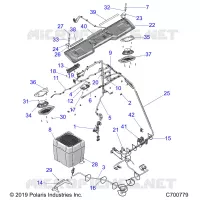 PREP AUDIO HVAC ELECTRICAL COMPONENTS (ROOF)