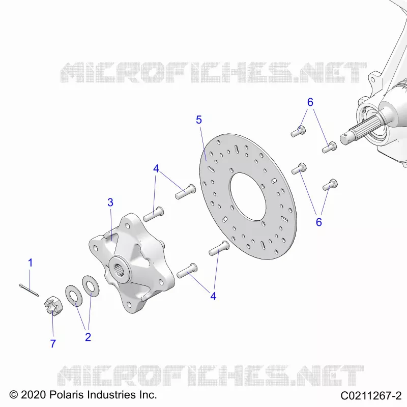 FRONT SUSPENSION HUB AND BRAKE DISC
