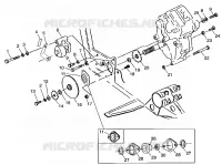 GEARCASE/BRAKE AND CHAIN COVER MOUNTING XPLORER 400L W98CC38C (4945414541C005)
