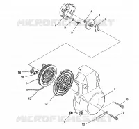 RECOIL STARTER ASSEMBLY 500 EFI / 0930674 AND  500 EFI SKS / 0930574 (4922962296037A)