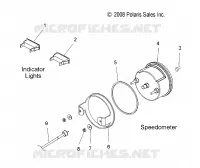 SPEEDOMETER AND INDICATOR LIGHTS