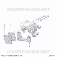 BARKE CALIPER, FRONT