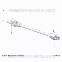 DRIVE TRAIN, FRONT PROP SHAFT