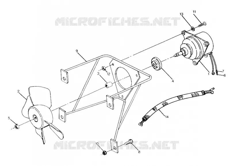 FAN MOTOR 250 4X4 / W928127 (4922872287D006)