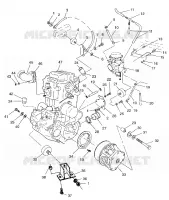 ENGINE MOUNTING  SCRAMBLER 500 W97BC50A (4943074307A009)