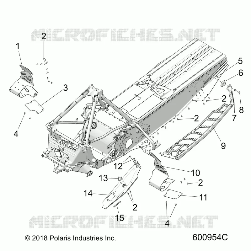 CHASSIS, CLUTCH GUARD/FOOTRESTS/RUNNING BOARDS