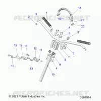UPPER STEERING & HANDLEBAR ASM.