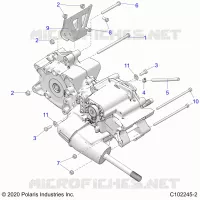 DRIVE TRAIN, MAIN GEARCASE MOUNTING