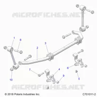 SUSPENSION, FRONT STABILIZER BAR- G21GAD99AC/AW/BC/BW (C701011-2)