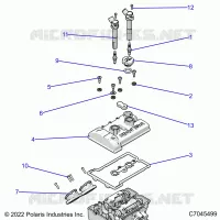 ENGINE, THROTTLE BODY AND VALVE COVER