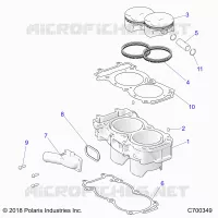 CYLINDER AND PISTON