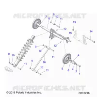 SUSPENSION, REAR TORQUE ARM