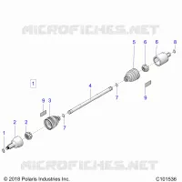 DRIVE TRAIN, FRONT DRIVE SHAFT
