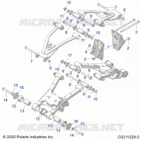 REAR SUSPENSION CONTROL ARM, MOUNTING