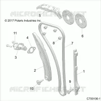 CAM CHAIN AND TENSIONER