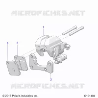 BRAKES, FRONT BRAKE CALIPER