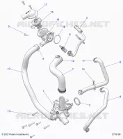 ENGINE, WATERPUMP AND BYPASS