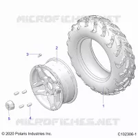 WHEELS, FRONT TIRE