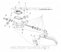 FRONT BRAKE BRAKE LEVER AND MASTER CYLINDER